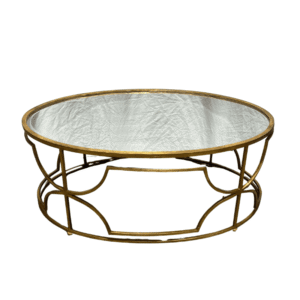 Oval Gold Gilded Cocktail Talbe