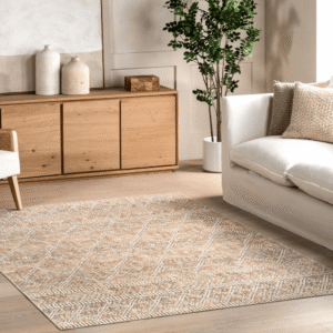 Lattice Gold Rug