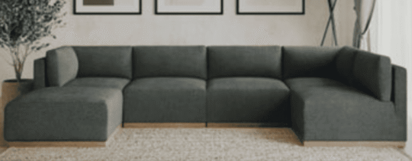 Gray Modular Sectional Sofa