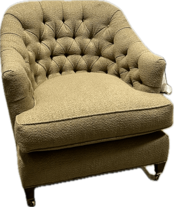Tufted Camel Club Chair