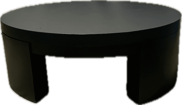Round Black Coffee Table