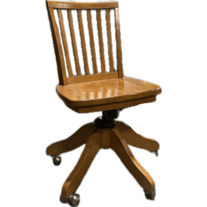 Wood Swivel Desk Chair