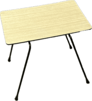Redctangular Retro Side Table with Laminate Top