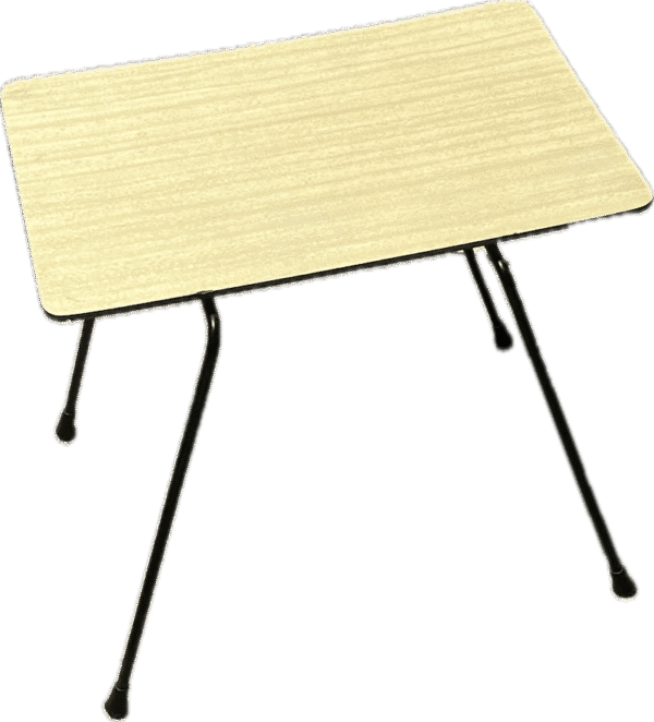 Redctangular Retro Side Table with Laminate Top