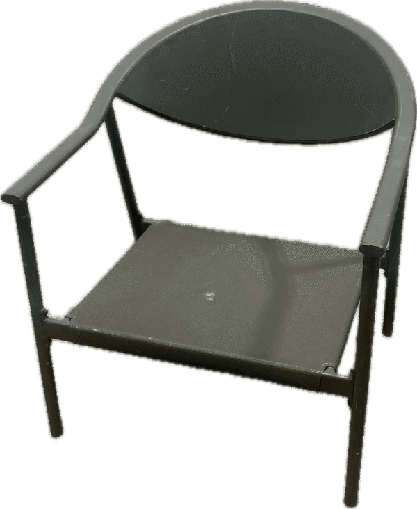 Grey Outdoor Metal Chair