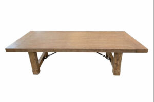 Dining Table With Black Hook Crossbeams