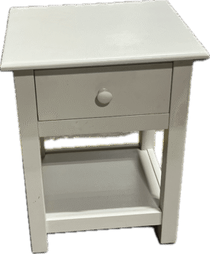 Traditional Painted Wood Bedside Table