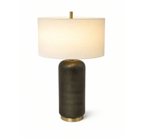 Table Lamp with Dark Textured Base