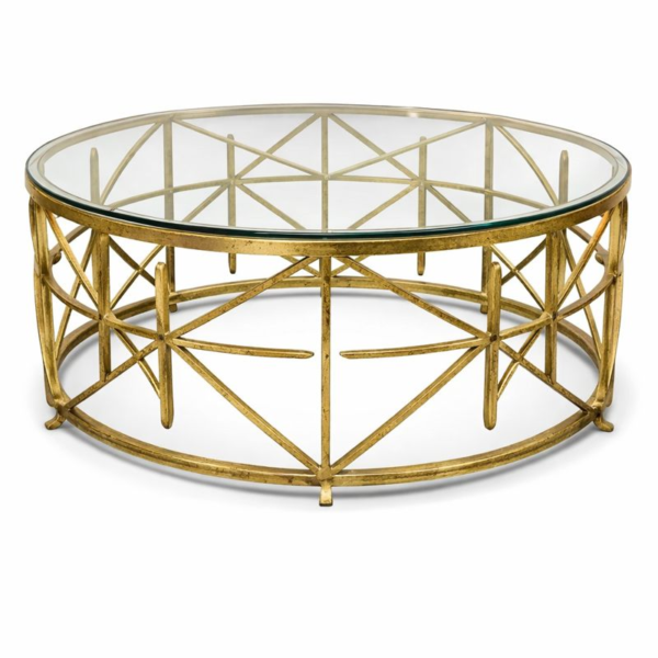Petite Gilded Cocktail Table