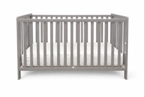 Grey Foldable Square Edge Crib