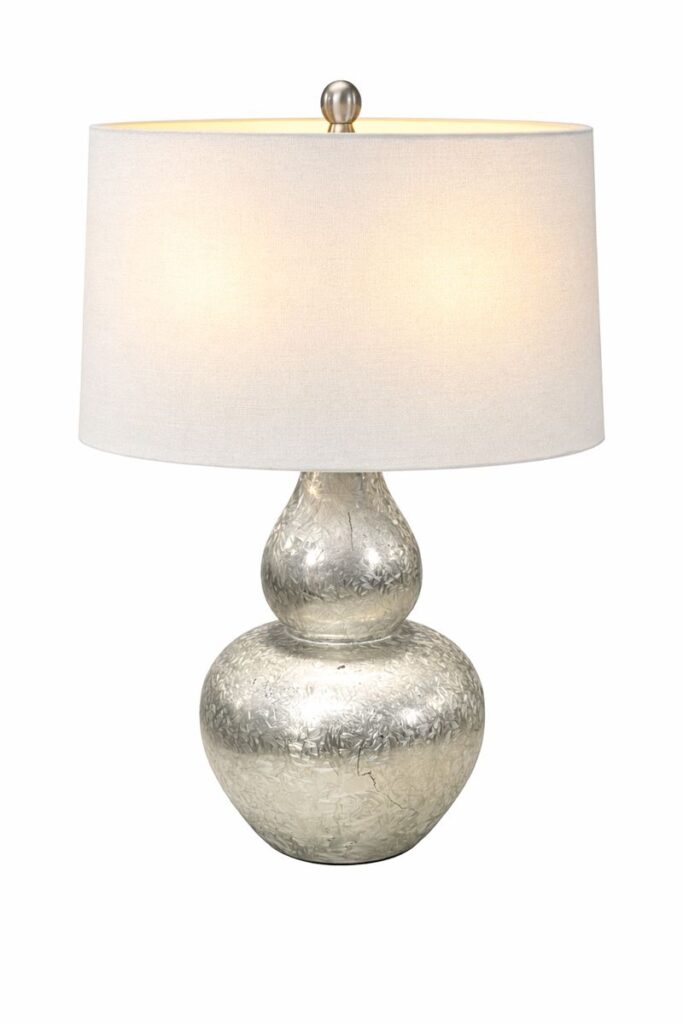 Textured Mercury Glass Lamp