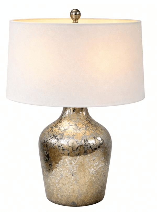 Textured Mercury Glass Table Lamp