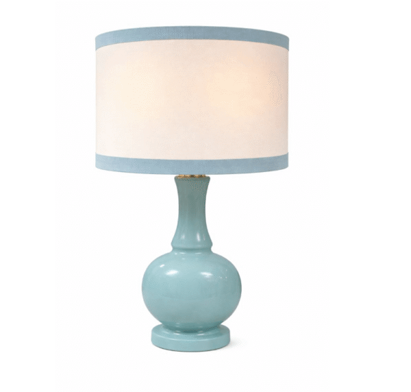 Light Blue Ceramic Table Lamp