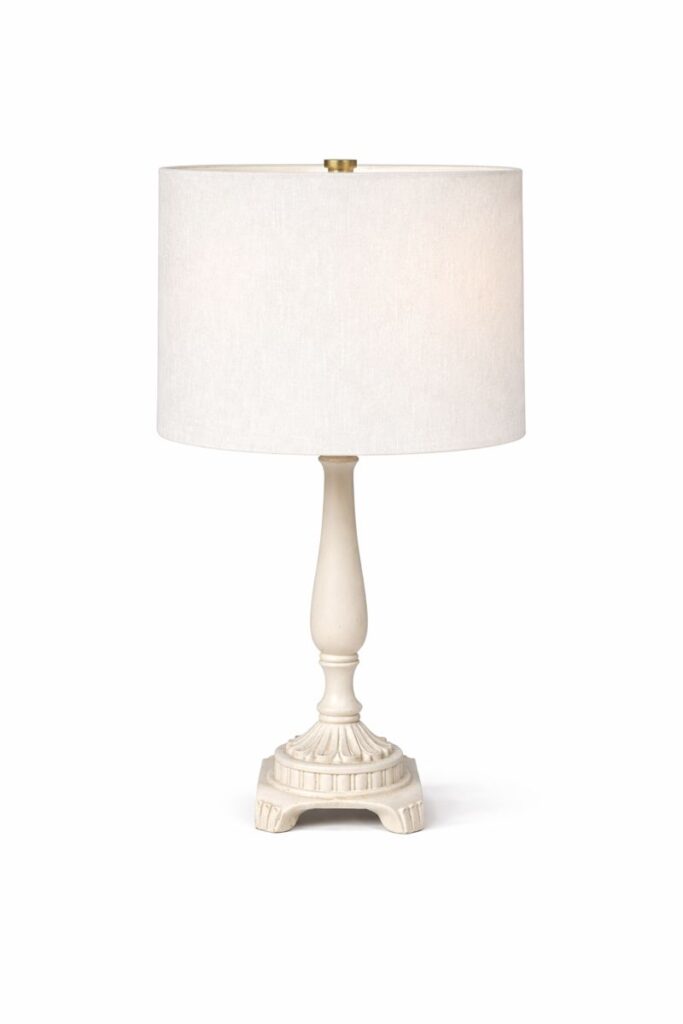 Traditional Ornate Cream Lamp
