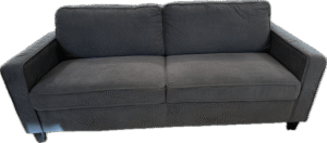 Simple Grey Flannel Sofa