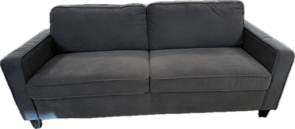 Simple Grey Flannel Sofa