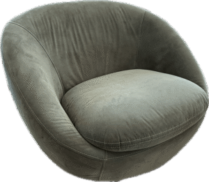 Moss Green Velvet Swivel Chair