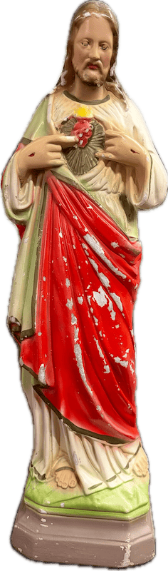 Vintage Chalkware Jesus Figurine