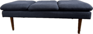 Blue 3-Cushion Bench