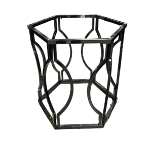 Silver Hexagonal Table Base
