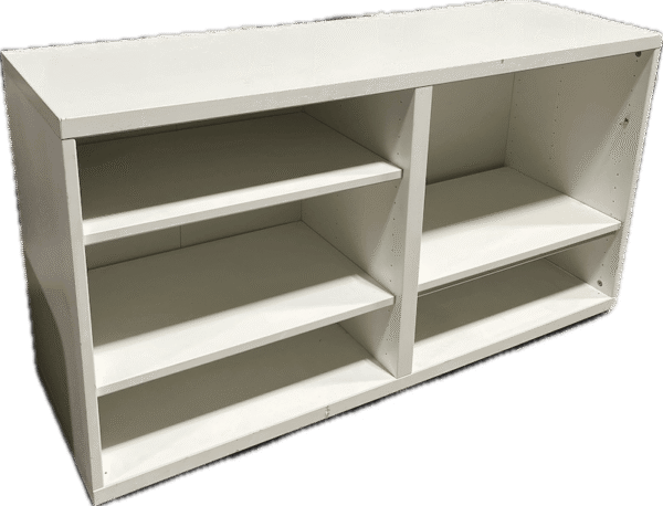 White Wood Storage Shelf