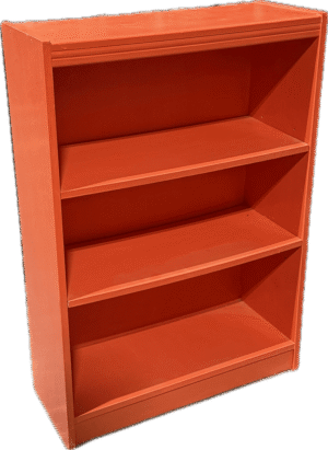 Small Orange Bookshelf