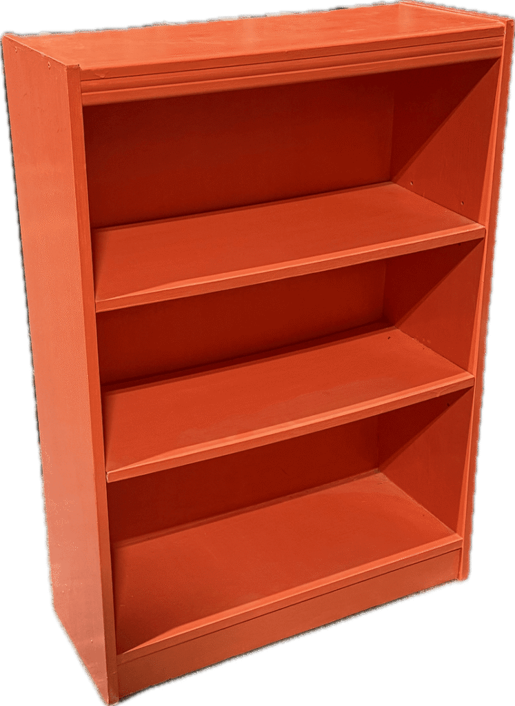 Small Orange Bookshelf