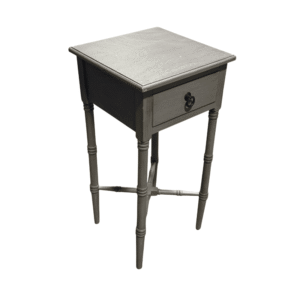 Grey Side Table with Drawer