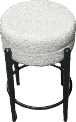 Round Boucle Stool