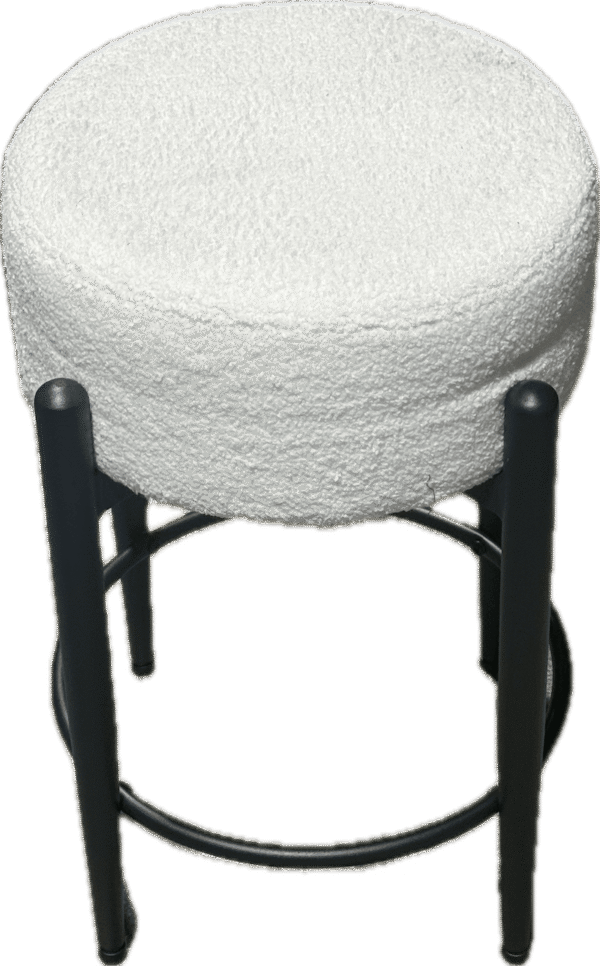 Round Boucle Stool