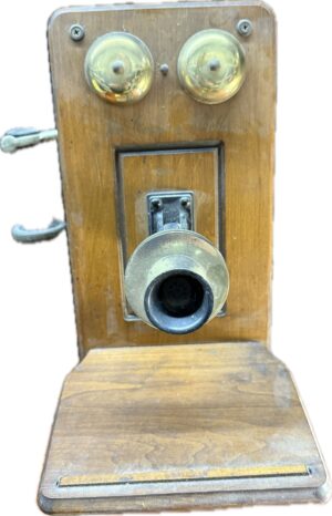 Novelty Wall Phone Design Radio in Wood