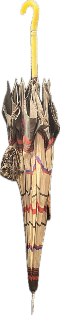Brown and Red Vintage Umbrella