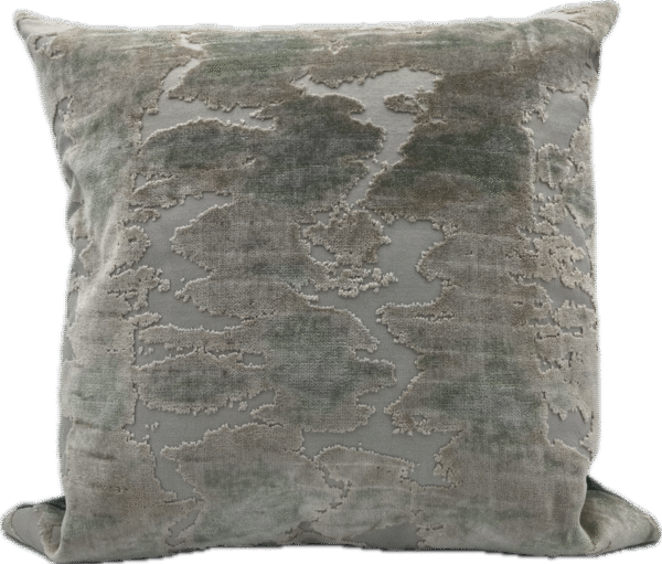 Raised Velvet Green Pillow