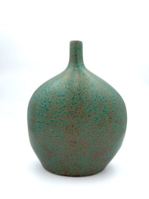 Textured Green Vase