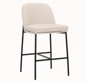 Modern Off-White Counter Stool