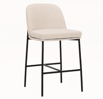 Modern Off-White Counter Stool