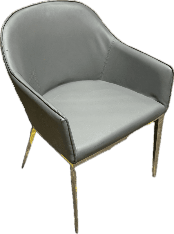 Grey Leather Chair