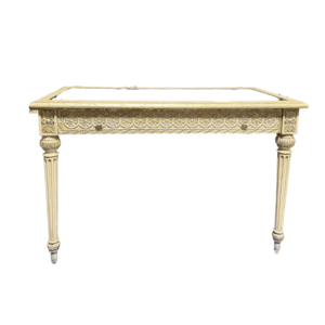Gold and Silver Mirror Top Desk