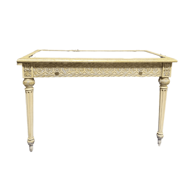 Gold and Silver Mirror Top Desk