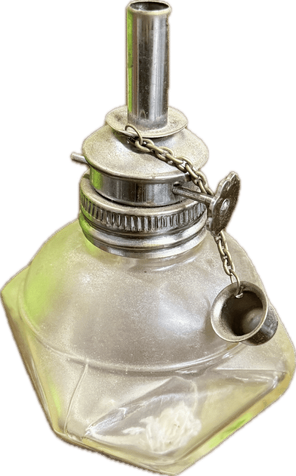Vintage Glass Oil Lamp
