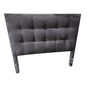 Black Ultra Suede Full Size Headboard