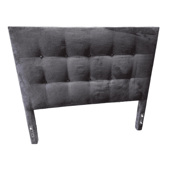 Black Ultra Suede Full Size Headboard