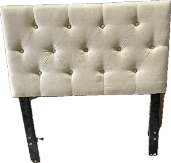 White Tufted Twin Headboard