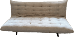 Light Grey Tufted Futon