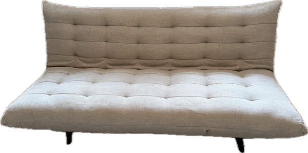 Light Grey Tufted Futon