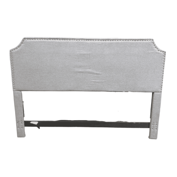 Upholstered King Headboard with Nailhead Trim