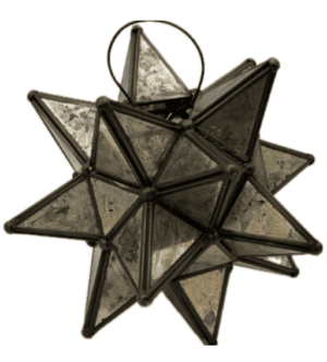 Mercury Glass Moravian Star Lantern
