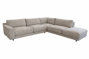 Modern Chunky Weave Left Arm Sectional