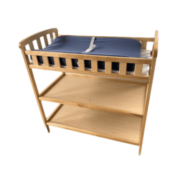 Light Wood Changing Table