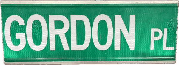 Gordon Place Street Sign